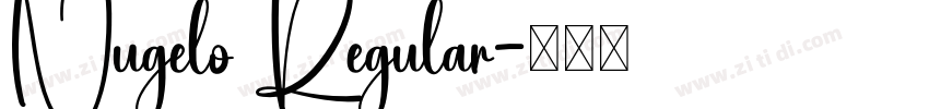 Nugelo Regular字体转换